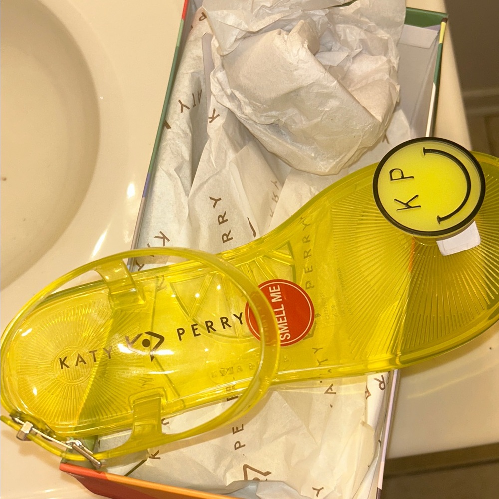 Katy Perry Collections Yellow Jelly Sandals